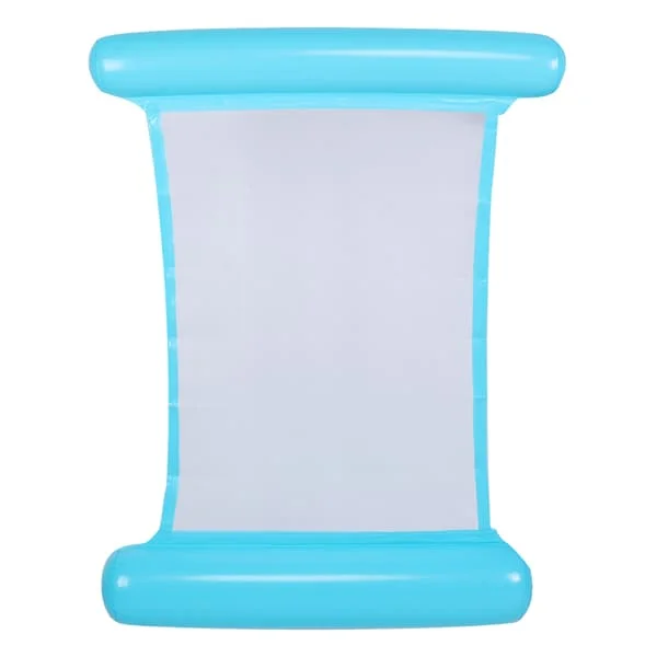 Portable Floating Inflatable Water Bed Foldable Hammock Swimming Pool Floating Chair Blue