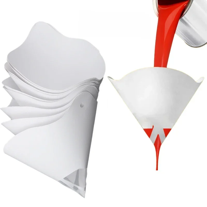 AliExpress - Farbfilterpapier, 10 x 19 cm, 100 Mikrometer, Autolack-Spray, Netzpapier, Filtertrichter, Sieb, konischer Einweg-Trichter zum Sieben