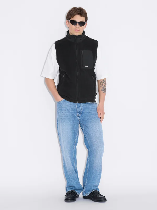 Holzweiler Dovre Fleece Vest - Black - Men's - Large