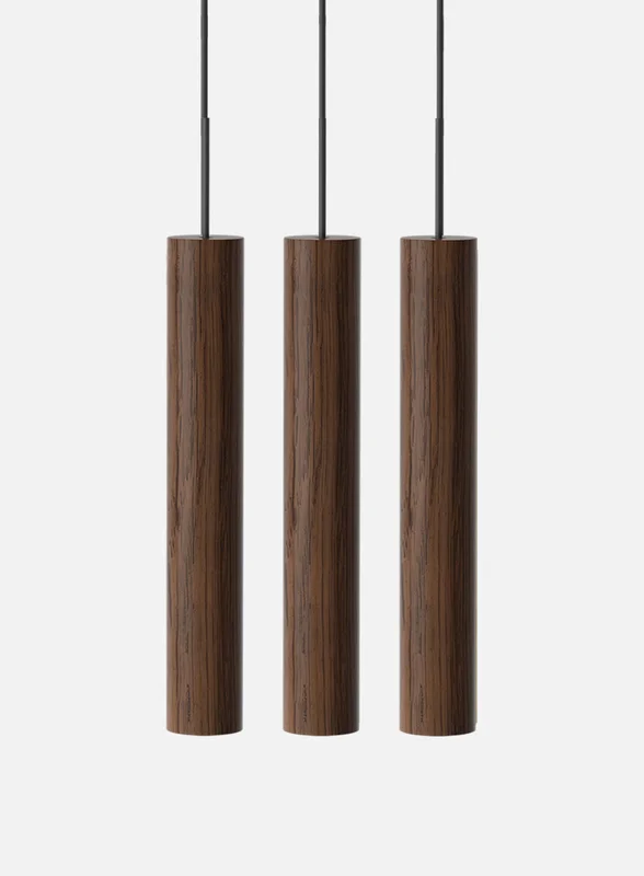 Umage Chimes cluster 3 lys - mørk eik