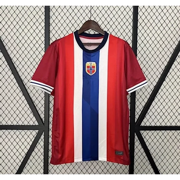 Norges landslagsdrakt 2024-25 (kun t-skjorte), voksenstørrelse XL; Norge supporter fotballdrakt, uten nummer.