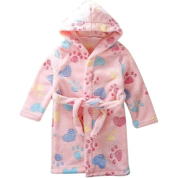 Baby Yukata Barn Yukata Barnpyjamas Handdukskjol Pyjamas Pyjamas Pojkar Flickor Unisex Flanell, 100CM