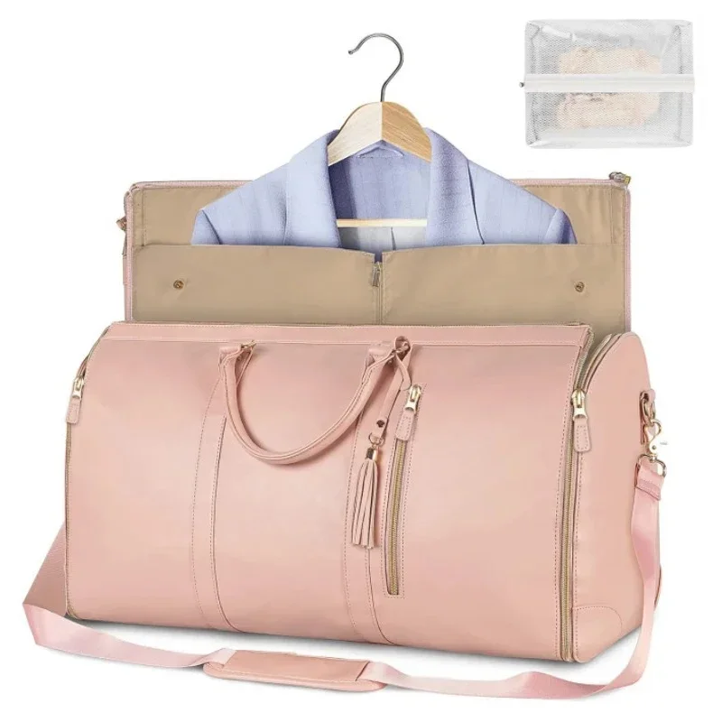 AliExpress - 1pc faltbare Damen reise bequeme Handgepäck tasche große pu Leder Reisetasche Damen Geschäfts reisetasche