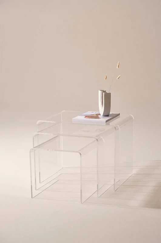 Jotex - Bijzettafel 3-pack Plexiglas Plexiglas - CATALINA - Koop Sidetables & bijzettafels bij Jotex
