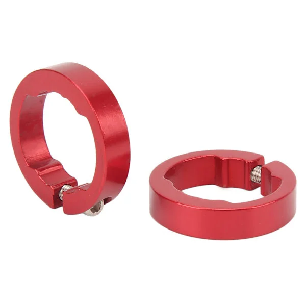 2st Cykelhandtag Låsringar Aluminiumlegering Röd för 22,2 mm Styre