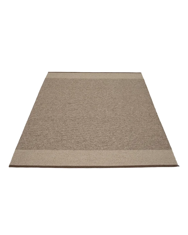 Pappelina EDIT Dark Brown - Area Rug Plastic Rugs 140 x 200 cm