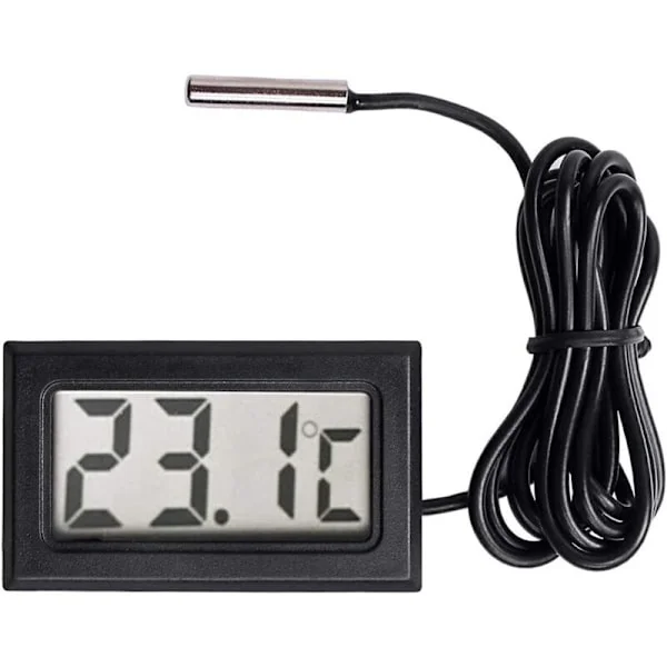 Ny digital LCD-termometer Temperaturmätare Sond Sensor Område -50 Celsius C till +110 Celsius C