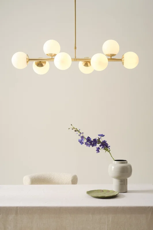 Jotex - EKMAN lampa wisząca Mosiądz/szkło mleczne - Kup Lampy sufitowe firmy Jotex