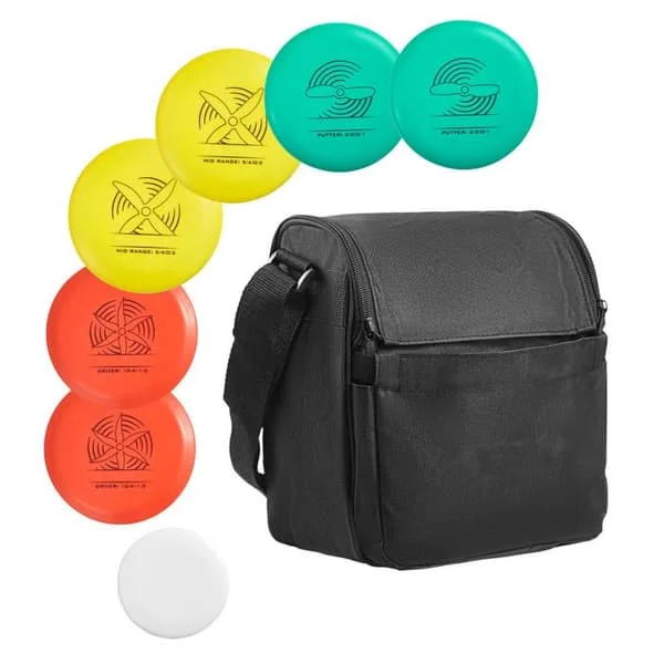 Aloittelijan Frisbeegolf-setti - Duoku - 6 osan Frisbee-levykitti, sisältää putterin, välikilpailun ja drivert.
