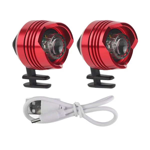 2 st Skor Strålkastare Liten Lampa Träskor Dekoration Lysa i Mörkret för Promenad Löpning Camping Rolig Present Röd