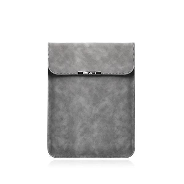 Vertical Laptop Case with Stand - Universal 13.3/14 inch PU Leather Laptop Bag, compatible with MacBook Pro, MacBook Air and other laptops