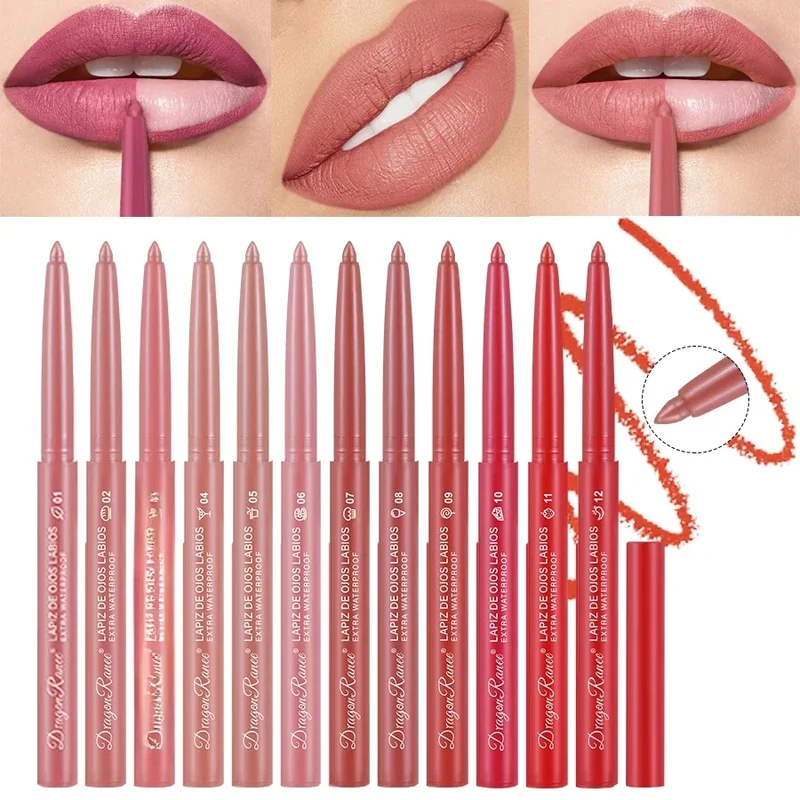 AliExpress - Lipliner Lipstick Pen Waterdicht Langdurig Contouring Lip Pencil Matte afwerking Beginner Automatische Lipliner Bonenpasta 