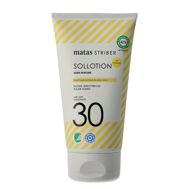 Matas Striber Sollotion SPF 30 Uden Parfume 150 ml, Hudpleje, Solcreme, Solcreme Til Ansigtet