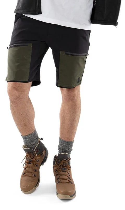 Arbetskläder Fristads Outdoor Herr Carbon friluftsshorts semistretch, Militärgrön/Svart