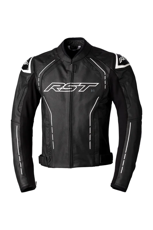 Motorjas RST S1 Leer Zwart/Wit 46