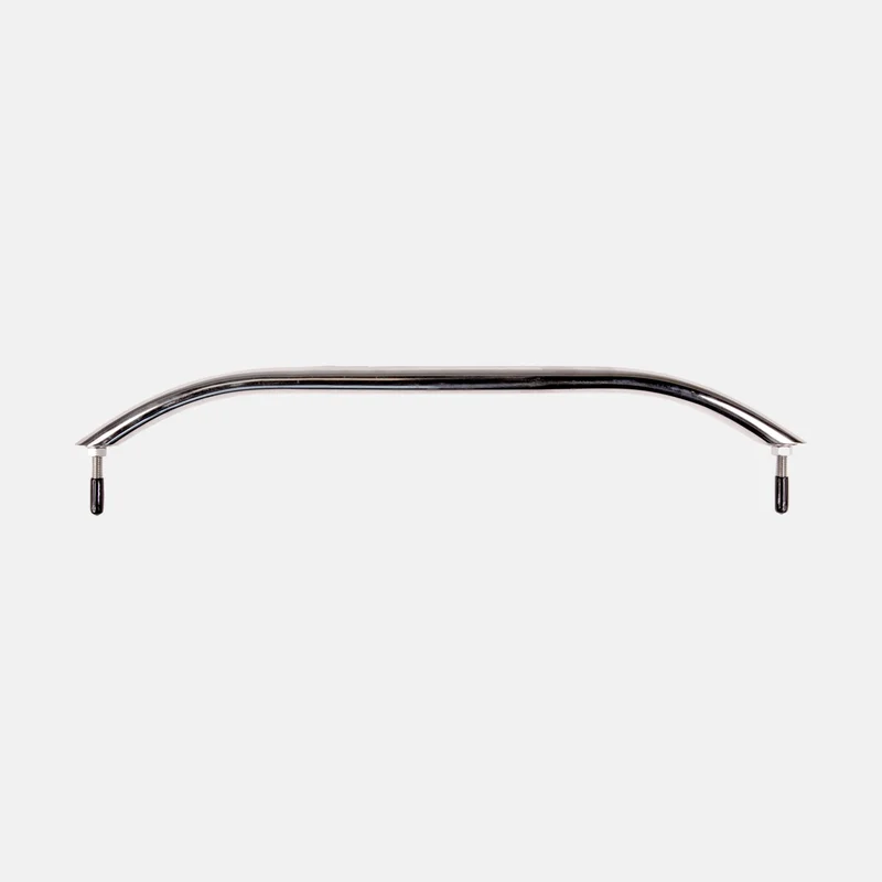 Håndtag båd / håndliste NOCK Goodgrip, oval profil med skrå ende, med gennemgående bolt, syrefast rustfrit stål, 535 x Ø25 mm
