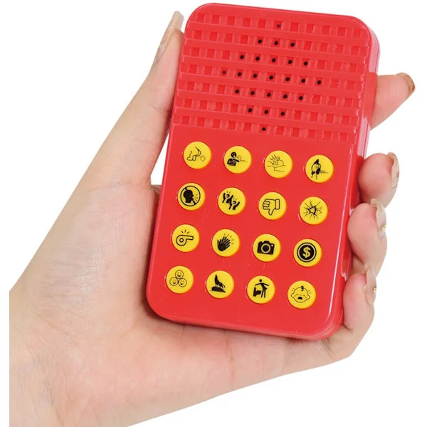 Joke Sound Machine 16 Sound Effects Toy, Funny Prank Machine with Humor Sounds like Laughter and Duck, Gag Toy for Kids and Teens, Fun Gift, Red