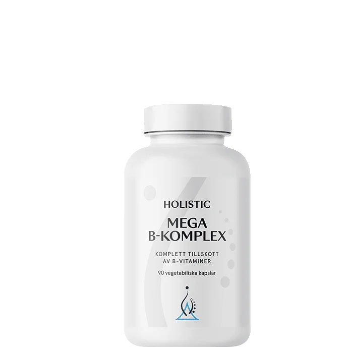 B-vitamin Holistic Mega B-komplex, 90 kapsler - Bodyman.dk