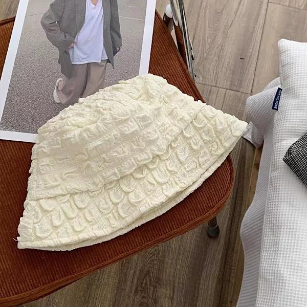 Sommer Bucket Hat for Kvinner - Panamahatt i Ren Farge for Utendørs og Strand