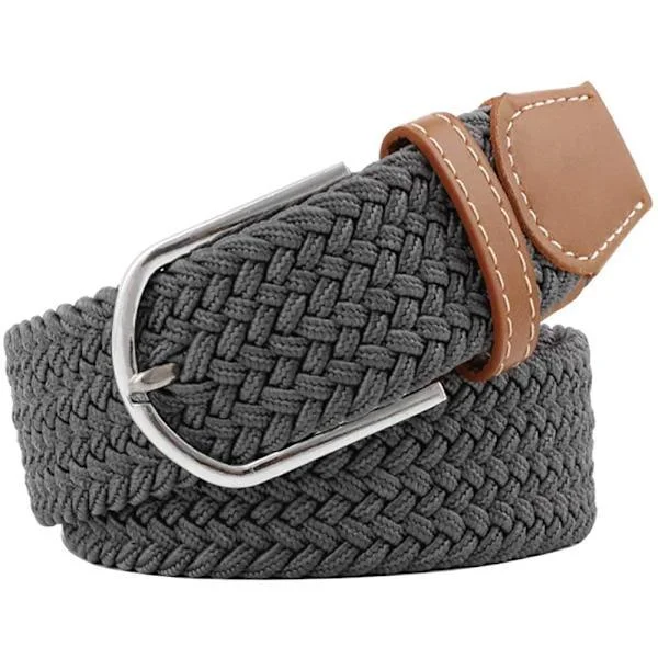 Multicolor Elastic Woven Belts Casual Braided Stretch Belt 8 Yellow 8 Yellow