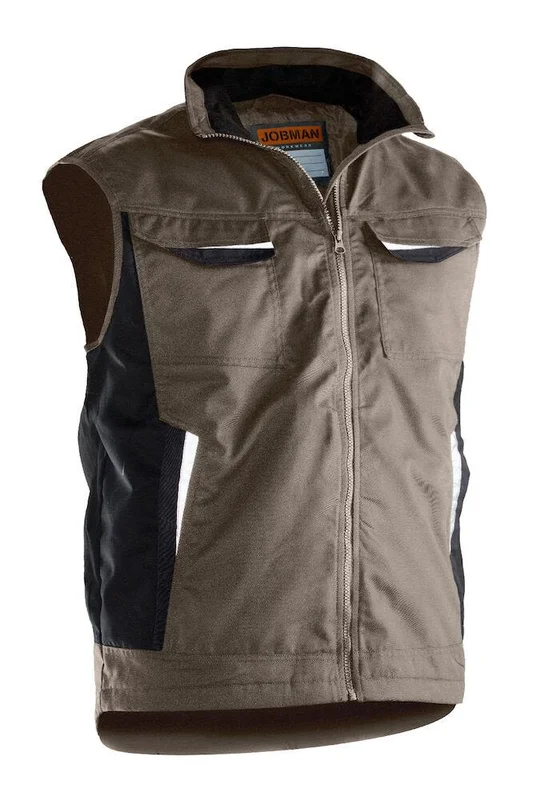 Jobman 7517 Työliivi khaki, vuorattu Khaki, Vaatteet
