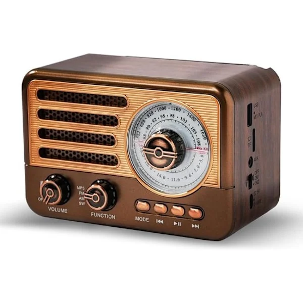 Batteridriven Transistorradio - Bärbar Radio - Liten Radio - Mini Nödradio FM/AM - Fickradio Spelare