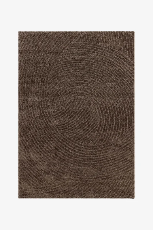 KM Home - Wilton teppe Genova - Brun - Glattvevde tepper - 140X200 - Fra Homeroom