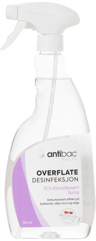Antibac overflatedesinfeksjon spray 750 ml