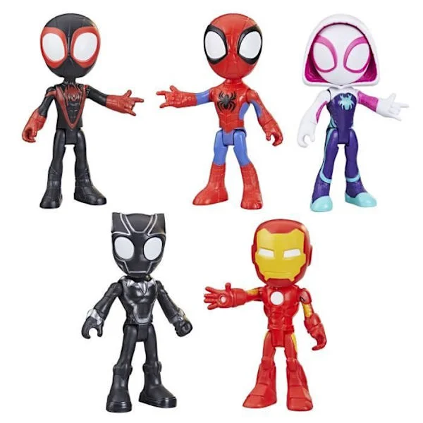 Spidey-paket 5 figurer Hjältesamling, barnleksak, Spidey och hans fantastiska vänner, från 3 år