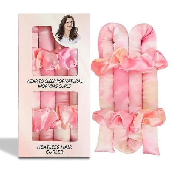 Satin Heatless Curling Rod Set Hair Rollers for Heatless Curls, Heatless Hair Curlers Overnight Curls Hair Rollers to Sleep in Heatless Curler 