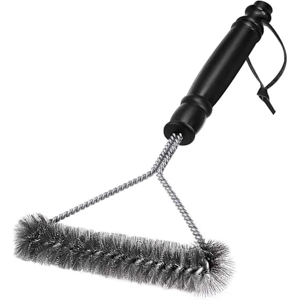 Grill Companion for Every Master Chef, Universal for All Grill Types, Stainless Steel, 3-Sided Design, Grill Brush for Indoor and Outdoor Use
