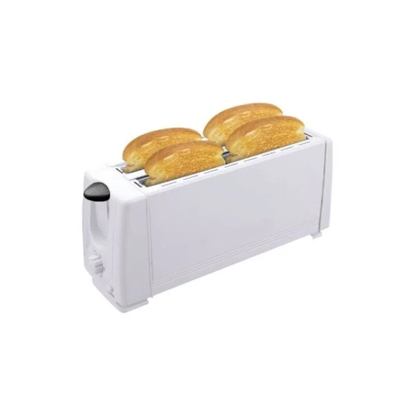 Multifunktionell brödrost för frukost 4 skivor Brödrost för frukost Toast (vit)