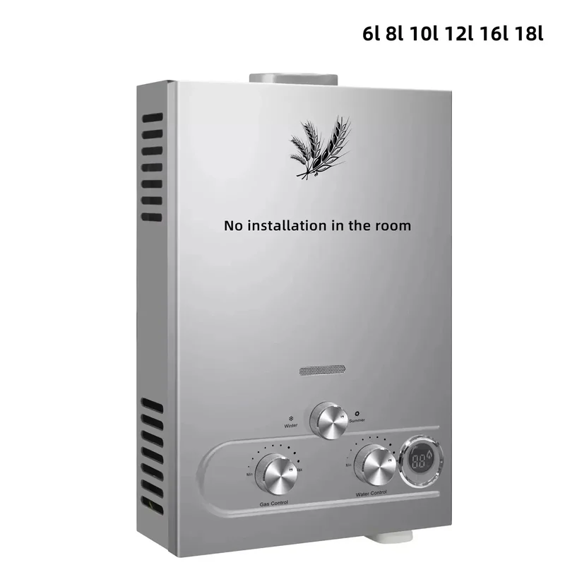 AliExpress - Sihao chauffe-eau GPL 6L 8L 10L 12L 16L 18L GPL Portable chauffe-eau au gaz de pétrole liquéfié instantané Kit de chaudière sans 