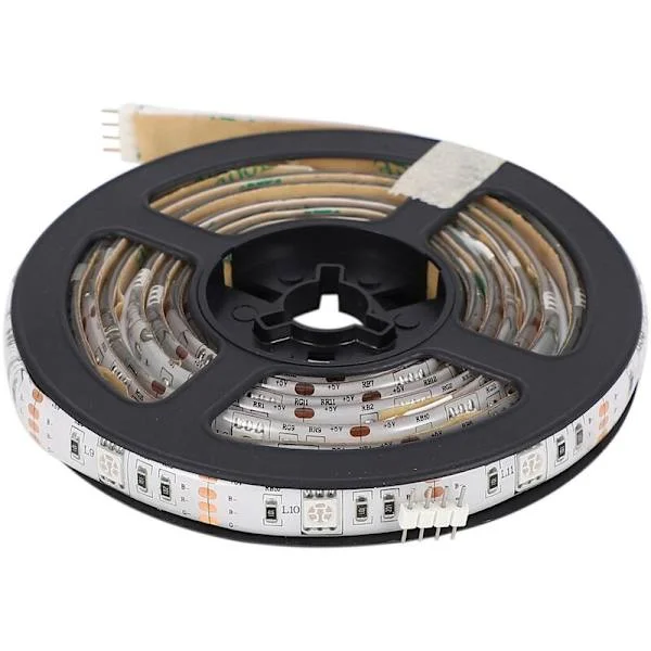RGB LED-lysstripe for TV - Belysningsstripe 2M/6,6ft 5050 Fleksibel med LED-fjernkontroll, Vanntett lysstripe for LCD-TV, stasjonær/bærbar PC