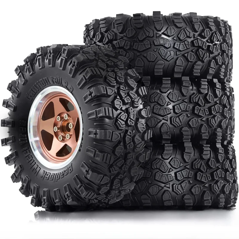 AliExpress - 2.2 RC Crawler-Reifen und Metall-Beadlock-Räder 4 Stück für 1/10 1/8 RC Crawler Car SCX10 I II III Pro TRX4 TRX6 Gen7/8 D90