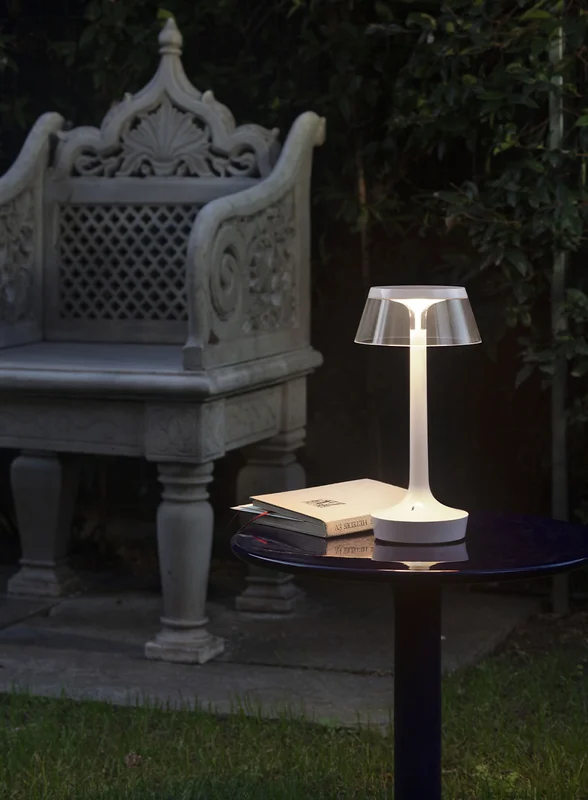 Flos Bon Jour Unplugged oppladbar bordlampe - almost white
