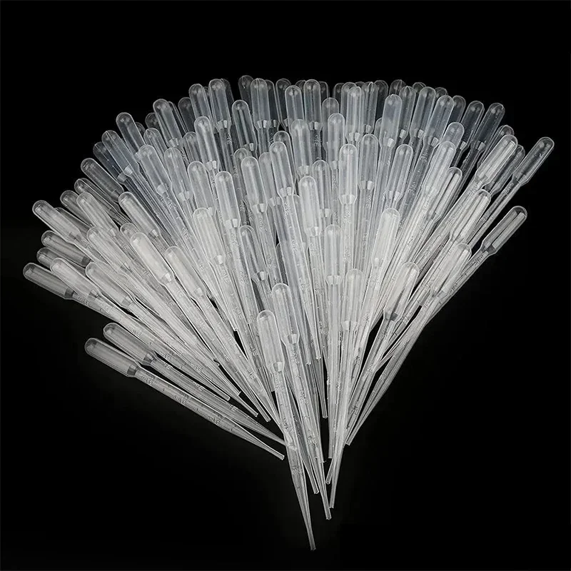 AliExpress - 100 stks/partij Laboratorium Pipet 1 ml 2 ml 3 ml 5 ml Plastic Wegwerp Afgestudeerd Container Vloeibare Druppelaar apparatuur Stro Makeup