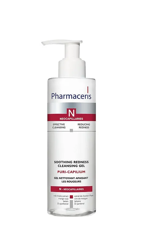 Pharmaceris Puri-Capilium Soothing Redness Cleansing Gel 190 ml, Hudpleje, Dermatologisk- & SpecialSkincare, Rødme