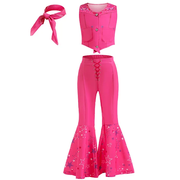 Jenter Barbie Kostyme Film Cosplay Antrekk for Barn Halloween