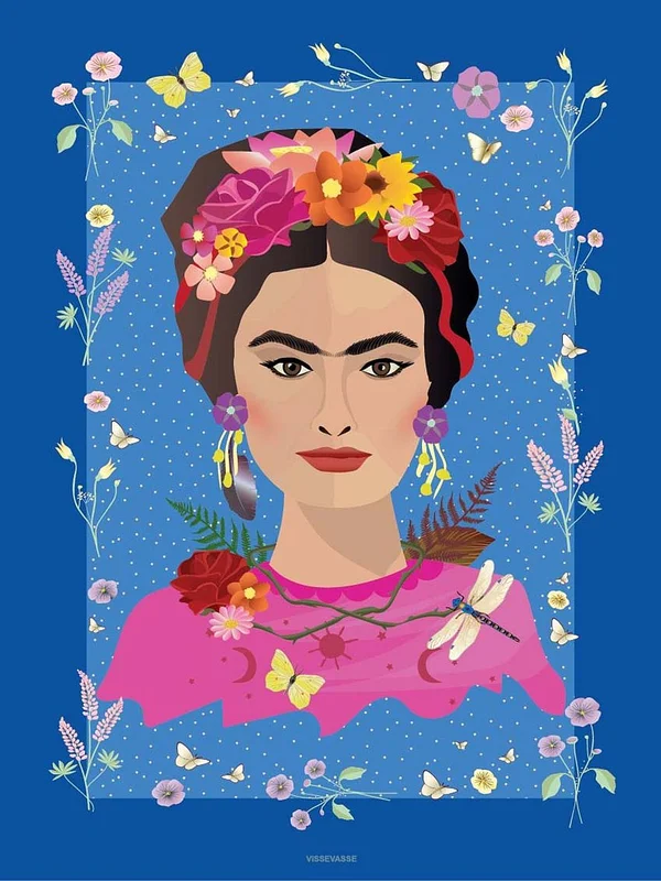 ViSSEVASSE Plakat Frida Kahlo 50x70 cm, Tøj & Bolig, Boliginteriør, Plakater & Rammer