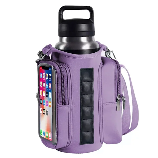 Magnetic Bottle Bag Waterproof Hiking Sports Gym Cross-body Shoulder Magnetic Water Bottle Holder Sling Bag