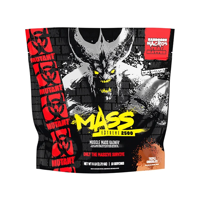 Weight gainer Mutant Mass Extreme 2500 Gainer 2,72 kg, Triple Chocolate - Bodyman.dk