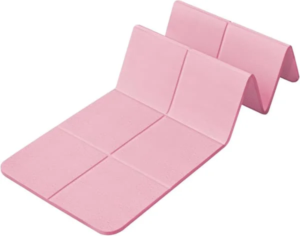 Vikbar rese-yogamatta 72 tum x 24 tum x 0,24 tum 8 mm tjock vikbar träningsmatta halkfri Pilatesmatta stor rese-yogamatta.