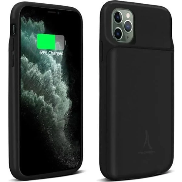 iPhone 11 Pro Kuori - Akashi - Kova - Akku 3500mAh - Langaton lataus - Kestävä suoja.