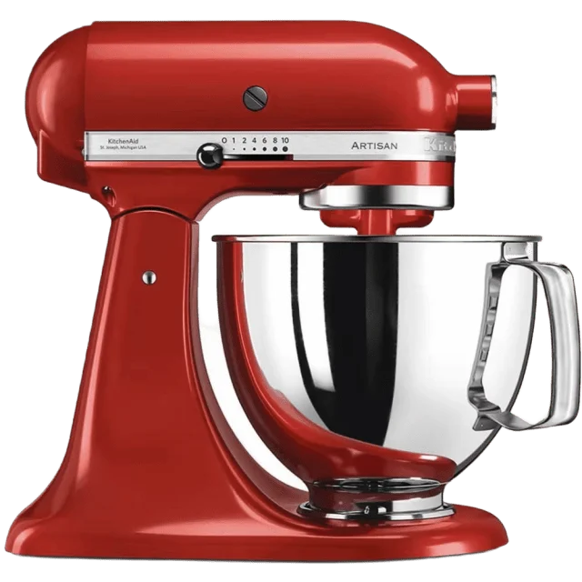 Kitchenaid Köksmaskin 5ksm125eer Artisan Röd 4,8l Köksmaskiner