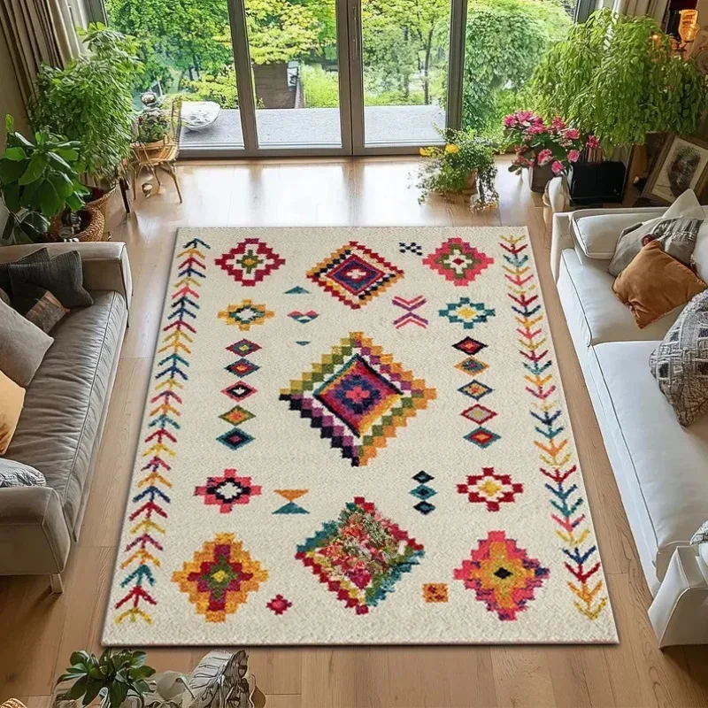 AliExpress - VIKAMA persan Style Vintage tapis salon décoratif chambre marocain loisirs tapis tapis de sol tapis de chevet tapis de sol