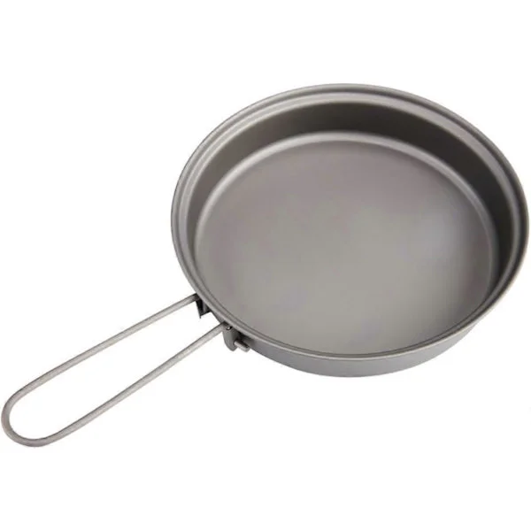 Titanium Stekpanna Utomhus Camping Picknick Lättviktsutrustning 145mm