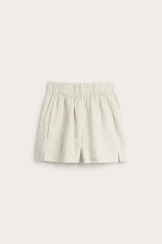 Kappahl | Linneshorts Beige L | Dam