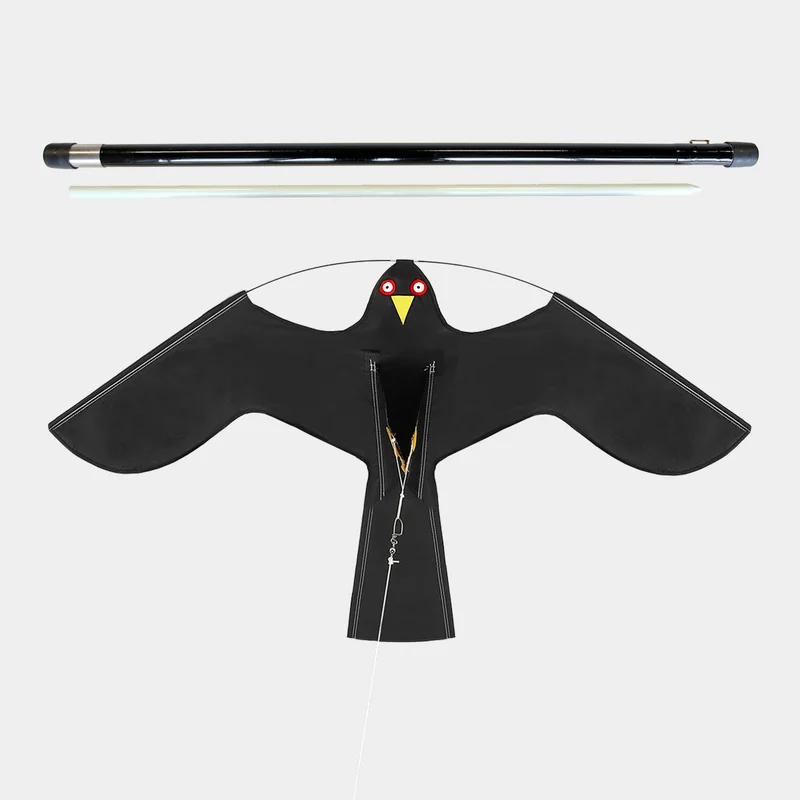 Effaroucheur d'oiseaux / effaroucheur de mouettes NOCK Osprey, 120 x 66 cm + ligne de cerf-volant 5 mètres + mât en fibre de verre 7 mètres