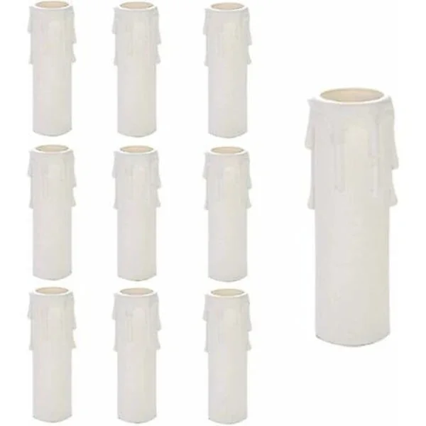 Plastlysekrone, 10 stk lysekrone drypplys, lysekrone lysrør, drypplysrør, lysekrone lysarmer, lysekrone